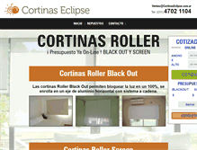 Tablet Screenshot of cortinasrollers.com.ar